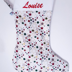 Chaussette De Noel Personnalisee Cadeau Noel Original Fait Main