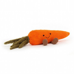 Grande peluche carotte Jellycat toute douce pour décorer votre intérieur et attirer l'oeil des enfants-detail