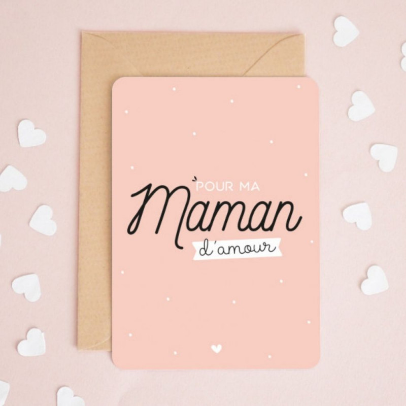 Carte à message - Pour ma maman d'amour - Manahia