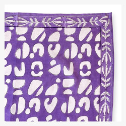 Petit foulard Manika " Artistic violette " de la marque Apaches Collections-detail